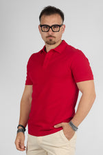 Polo Mezza Manica 100% Cotone Piquet | 2 per €40 | Rosso 41