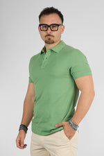 Polo Mezza Manica 100% Cotone Piquet | 2 per €40 | Verde Mela 72