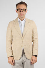 Giacca Lavorata Effetto Canapa EMA06 | Beige