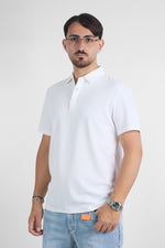 Polo Mezza Manica Active No Stiro Lavorata 9819 | 2 per €40 | Bianco