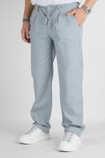 Pantalaccio Baggy Effetto Lino Gamba Larga 7577 | 2 per €50 | Grigio
