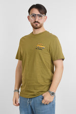 Short Sleeve T-Shirt with Car Print | 2 for €30 | Moss Green 79