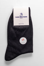 3 chaussettes courtes | Fil écossais | Noir