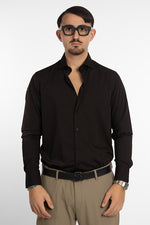 Camicia No Stiro Regular Basic | Nera