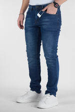Jeans Basic Capri Ultra Light Chambray Scuro | 2 per €50 | 0330