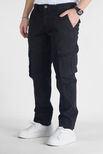 Pantalone Cargo Semi Slim 015 | 2 per €50 | Nero