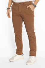 Pantalon semi-slim basique 007 | 2 pour 40 € | Noisette