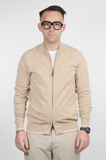 College Full Zip Double Slider 16-Gauge Cotton | Beige