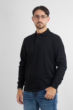 Polo M/L Jersey di Cotone 66481 | 2 per €50 | Nero 92