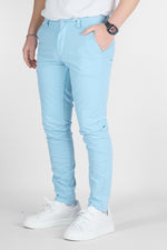 Pantalone Capri Basic in Cotone 009 | 2 per €50 | Celeste