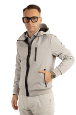 Water-Repellent Hooded Bomber Jacket | Ice