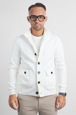 Cardigan Bottoni e Tasche 251069 | Bianco