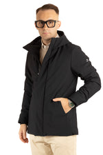 Parka with Micro Fleece Lining | Short | Blue