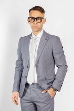 Robe à deux boutons Œil de perdrix Lodi | Bleu 8