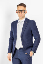 Robe à deux boutons Solaro Tina | Bleu 12