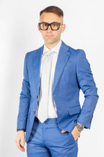 Robe à deux boutons Solaro Tina | Bleu 66