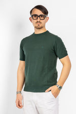 Cotton Crepe T-Shirt Finezza 16 | 2 for €60 | Green