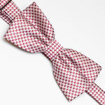 Nœud papillon fantaisie | Bordeaux blanc