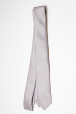 Solid Color Tie | Silver