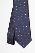 Three Fold Tie Poua Pattern | Blue and Multi