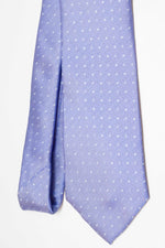 Motif de cravate à trois plis Poua | Celeste C et White