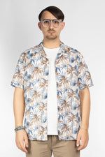 Chemise oversize à manches mi-longues en mélange de lin | Tropical 05