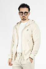 Sweat à capuche zippé en coton | 2 pour 40 € | Beige 15