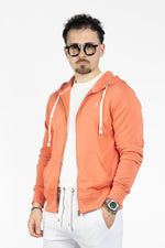 Sweat à capuche zippé en coton | 2 pour 40 € | Orange 28