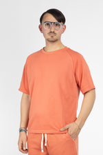 Felpa in Cotone Girocollo Mezza Manica | 2 Per €20 | Arancione 28