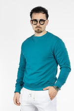 Felpa in Cotone Girocollo | 2 Per €40 | Petrolio 32