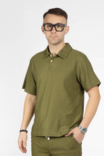 Coordinato Short in Tessuto Lavorato | 2 per €40 | Verde Militare 8
