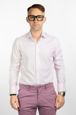 Camicia No Stiro Slim Mille Righe 8261 | Lilla 2