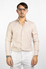 Camicia No Stiro Regular Basic Nido 8317 | Beige 4