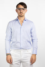 Camicia No Stiro Regular Basic Micro 8271 | Celeste 6