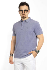 Polo Mezza Manica Trama Sale e Pepe 3392 | 2 per €40 | Blu