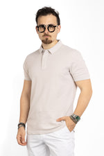 Polo Mezza Manica Trama Sale e Pepe 3392 | 2 per €40 | Beige