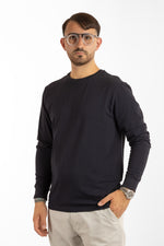 T-Shirt Manica Lunga Caldo Cotone Basic | 2 per €40 | Blu