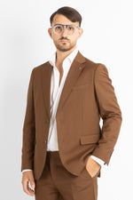 Costume basique à deux boutons | Tabac