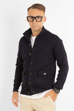 Cardigan with Buttons and Pockets | Blue
