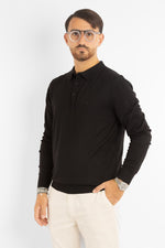 Polo-Style Sweater | 2 for €40 | Black