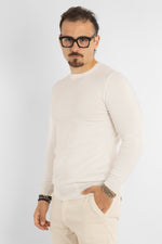 Pullover Girocollo Basic Slim | 2 per €40 | Bianco