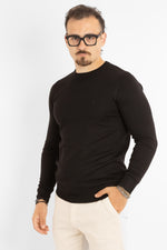 Pullover Girocollo Basic Slim | 2 per €40 | Nero
