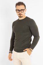 Pullover Girocollo Basic Slim | 2 per €40 | Verde