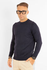 Maglione Morbido Girocollo 31154 | 2 per €50 | Blu