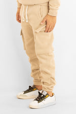 Pantalon de survêtement cargo en chenille | Kaki