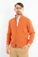 Gilet zippé côtelé doux Active 241152 | Orange