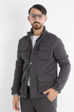 6701 Heavyweight Jersey Safari Jacket | 2 for €60 | Grey