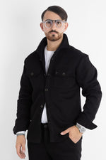 Veste en jersey épais 6702 | 2 pour 60 € | Noire