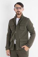 6701 Heavyweight Jersey Safari Jacket | 2 for €60 | Military Green