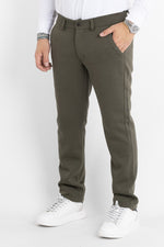 Pantalone Jersey Pesante Semi Slim 6703 | 2 per €60 | Verde